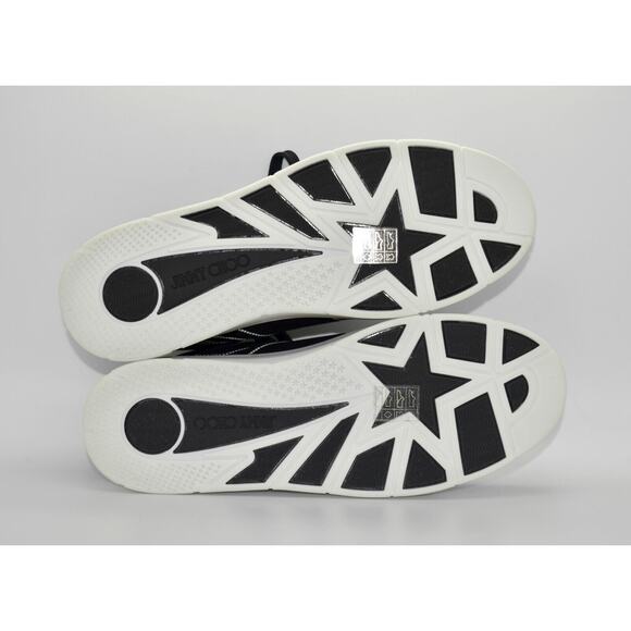 H0 NIB JIMMY CHOO Black Suede W/Pearl Outline Hawaii Sneaker Shoes Size 39 $650 - Picture 7 of 9